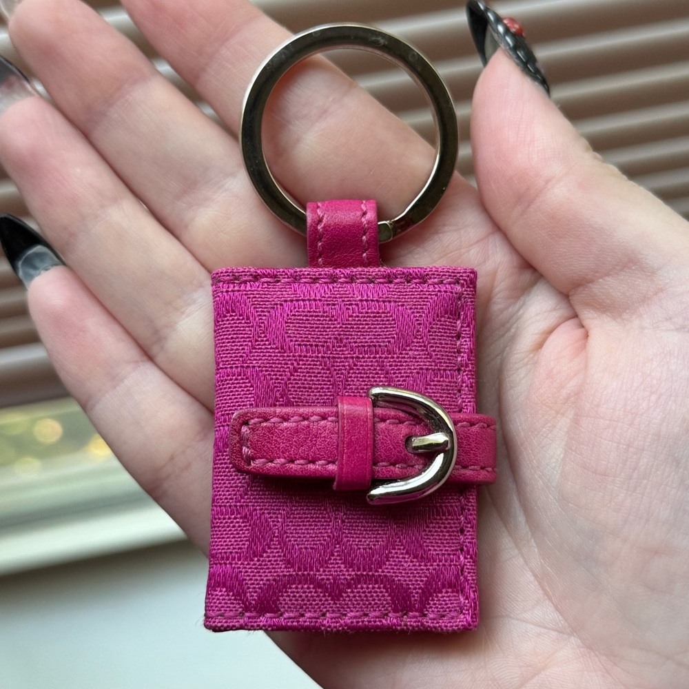 Vintage Coach Mini Photo Keychain